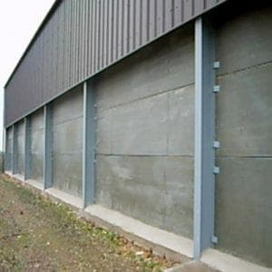 Pre-stressed RCC boundary wall installation