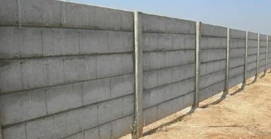 Completed precast wall project