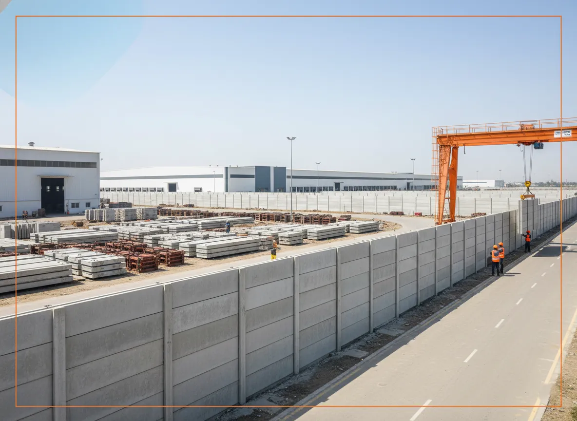 Precast boundary wall